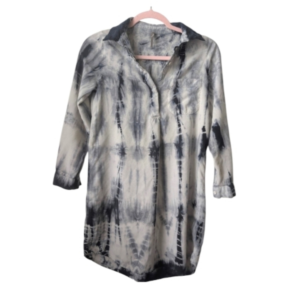 Mono B Tie-Dye Long Sleeve Tunic Size Small